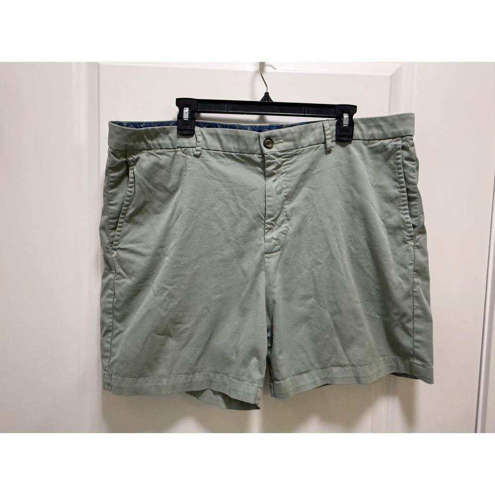 Tommy Bahama Boracay Chino Shorts Mens 40 Sage Green Pima Cotton‎ Blend Stretch